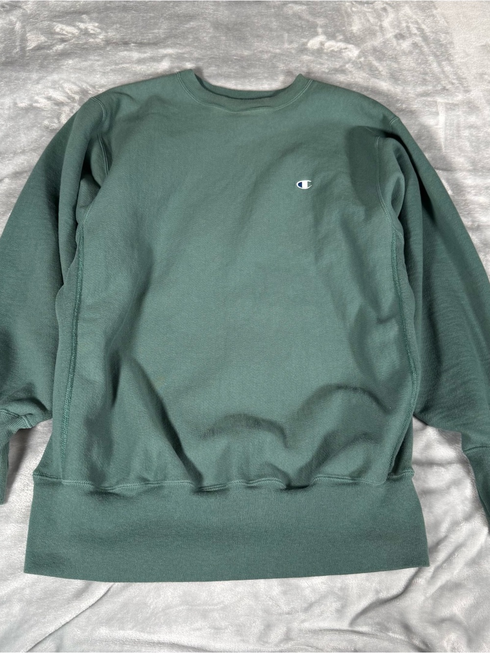 Vintage Champion Reverse Weave Sweatshirt Mens XL (Fits L Tall) Faded Teal 90s